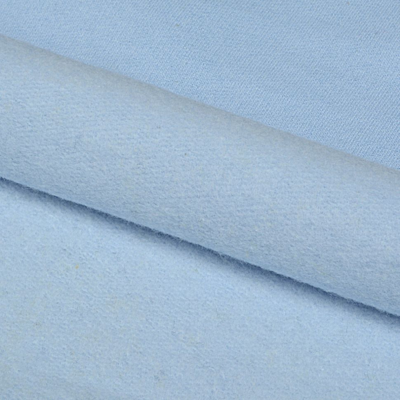 Ткань трикотаж Футер 2х нитка начес с лайкрой 190г опененд 100+100см небо 14-4121 уп.6м Ткань трикотаж Футер 2х нитка начес с лайкрой 190г опененд 100+100см небо 14-4121 уп.6м
