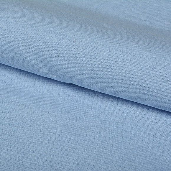 Ткань трикотаж Футер 2х нитка начес с лайкрой 190г опененд 100+100см небо 14-4121 уп.6м Ткань трикотаж Футер 2х нитка начес с лайкрой 190г опененд 100+100см небо 14-4121 уп.6м