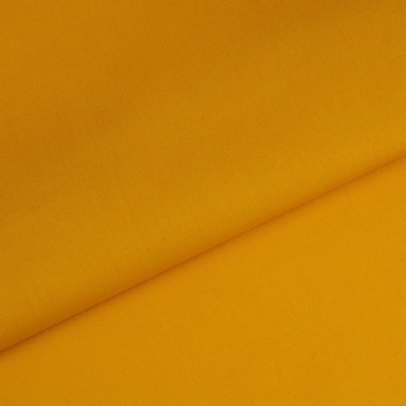 Ткань Поплин стрейч 125 г/м? 97% хлопок, 3% спандекс шир.150 см арт.TBY.Csp.1802.46 цв.46 горчица уп.1м