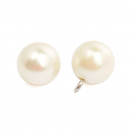 Пуговицы пластик TBY.A54 цв.003 молочный 18L-11мм, на ножке, 50 шт