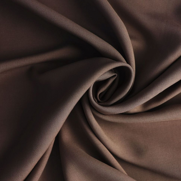 Ткань Штапель 130 г/м? 100% вискоза шир.145 см арт.Р.14862.12 цв.12 венге уп.25м