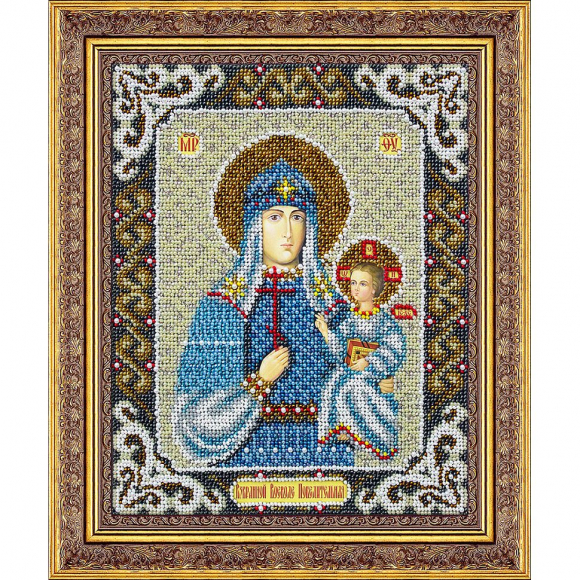 Набор для вышивания бисером ПАУТИНКА арт.Б-1099 Пр.Богородица Взбранной Воеводе Победительная 20х25 см Набор для вышивания бисером ПАУТИНКА арт.Б-1099 Пр.Богородица Взбранной Воеводе Победительная 20х25 см