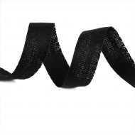 Тесьма киперная 17 мм хлопок 1,8г/см арт.12.2С-256К.17.ЧЕРНЫЙ цв.005 уп.50м