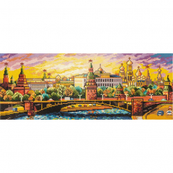 Кристальная мозаика на холсте ФРЕЯ арт.ALVR-209 Москва 53х20 см