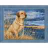 Набор для изготовления картин АЛМАЗНАЯ ЖИВОПИСЬ арт.АЖ.1681 Лабрадор на охоте 40х30 см