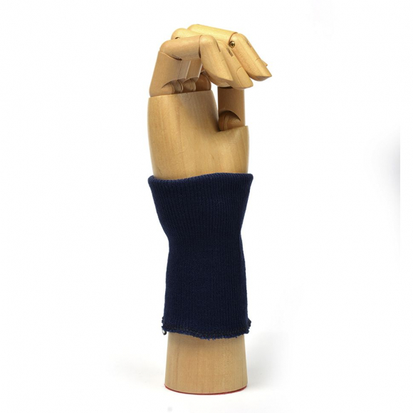 Манжеты 8х10 см 100% ПАН арт.МРЦ-32/2 рапорт 1х1 плетение ластик цв. 571/0 м.синий 10 пар