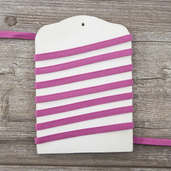 113444_Резинка 6,6 мм, цвет цикламеновый