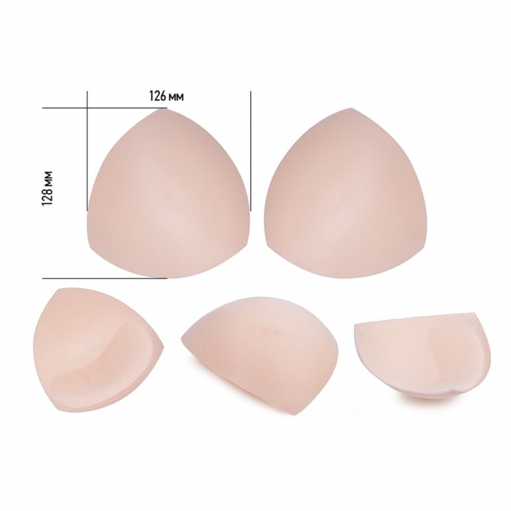Чашечки корсетные TBY-05.02 с эффектом push-up р.one size цв. телесный уп. 1 пара