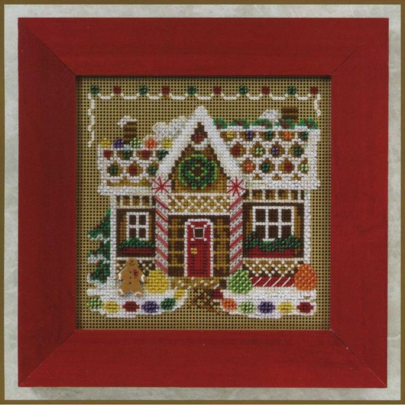 Набор для вышивания MILL HILL Пряничный домик 12,7х12,7 см Набор для вышивания MILL HILL Пряничный домик 12,7х12,7 см