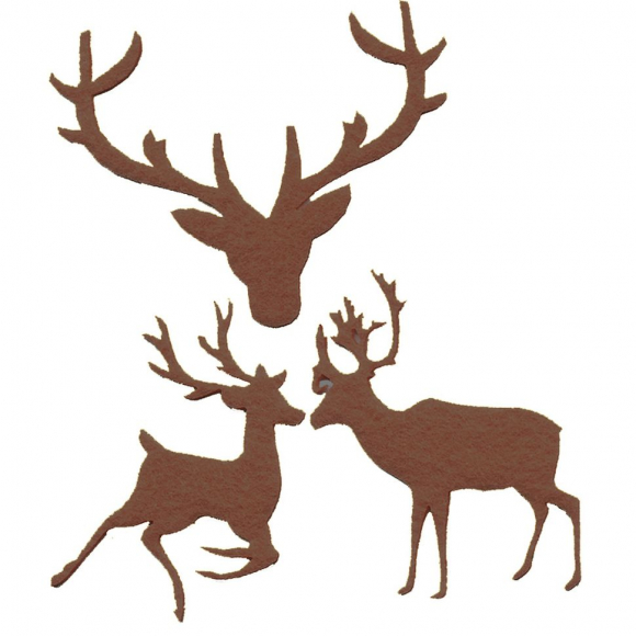 Термоаппликации HKM "Олени", коричневый