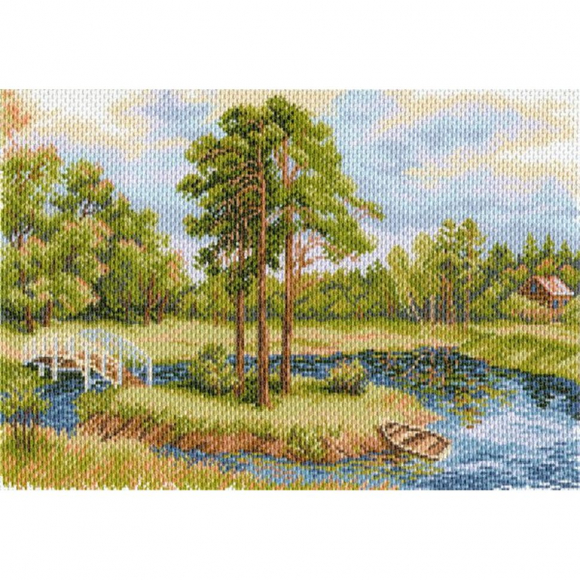 Рисунок на канве МАТРЕНИН ПОСАД арт.37х49 - 1679 Речная заводь