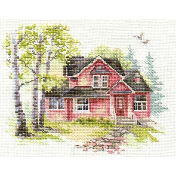 Набор для вышивания АЛИСА арт.3-19 Майский домик 18х14 см