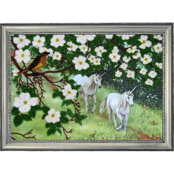 Рисунок на ткани BUTTERFLY арт. CA568 Тропа единорогов 24х24см