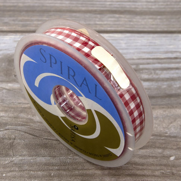 20173_Лента с рисунком клетка SAFISA, 16(18) мм, 25 м, цвет 14, красный