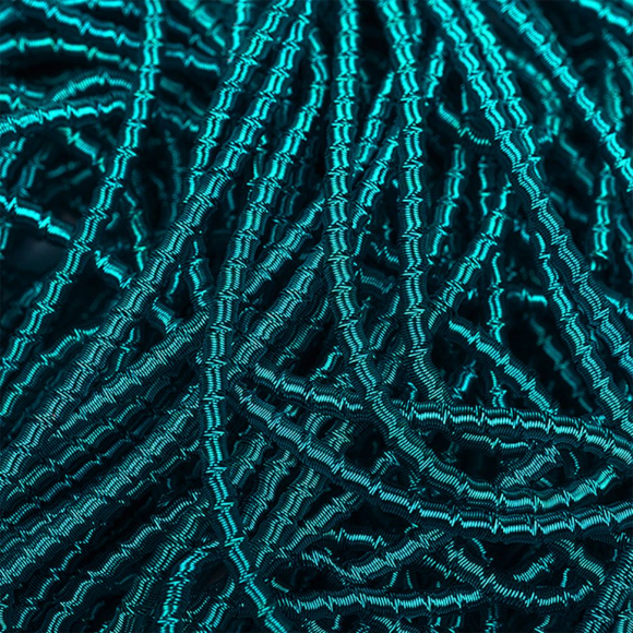 Канитель мягкая, фигурная арт.KAN/LB2-20 матовый, цв.нежно- сапфировый уп.100 г