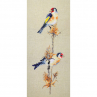 Набор для вышивания МАРЬЯ ИСКУСНИЦА арт.03.010.09 Щеглы, по рисунку О. Цуриной 20х45 см