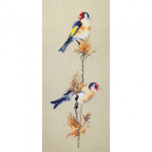 Набор для вышивания МАРЬЯ ИСКУСНИЦА арт.03.010.09 Щеглы, по рисунку О. Цуриной 20х45 см Набор для вышивания МАРЬЯ ИСКУСНИЦА арт.03.010.09 Щеглы, по рисунку О. Цуриной 20х45 см