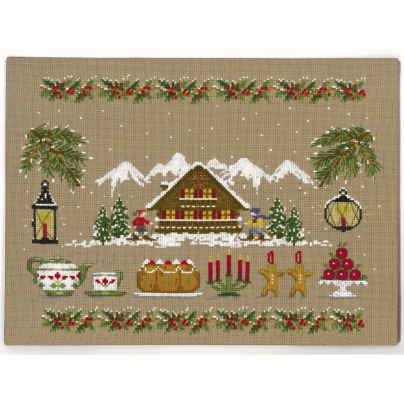 Набор для вышивания Le Bonheur des Dames арт.1027 Le Noel Blanc (Белое Рождество) 19,5х27,5 см