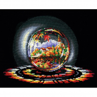 Набор для вышивания СДЕЛАЙ СВОИМИ РУКАМИ арт.Ш-02 Шары желаний. Осенняя мечта 33х25 см