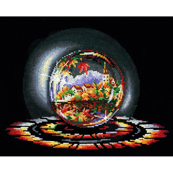 Набор для вышивания СДЕЛАЙ СВОИМИ РУКАМИ арт.Ш-02 Шары желаний. Осенняя мечта 33х25 см