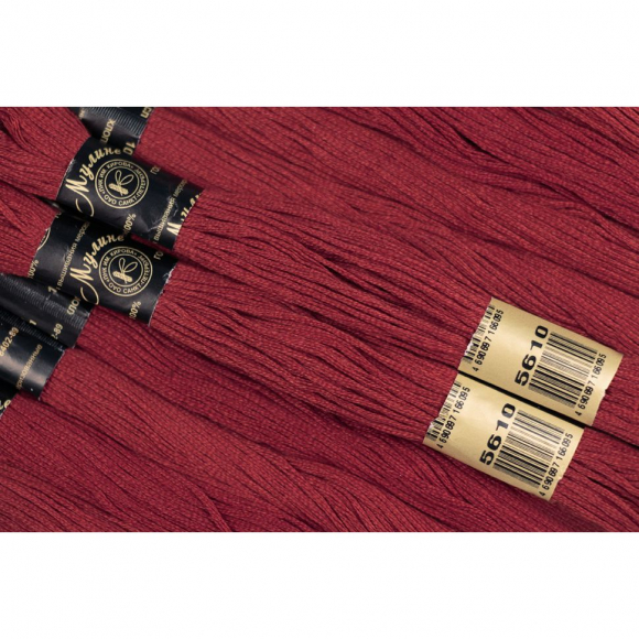 Нитки мулине цв.5610 т.терракот 12х10м С-Пб