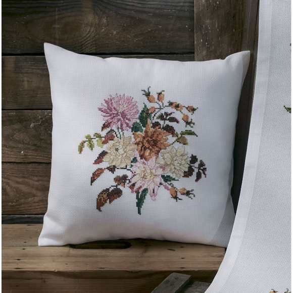 Набор для вышивания PERMIN арт.83-1733 Подушка Георгин 38х38 см Набор для вышивания PERMIN арт.83-1733 Подушка Георгин 38х38 см