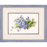 92295_Вышитая картина "Букет незабудок"