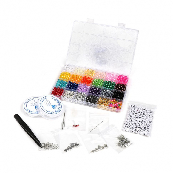 Набор бусин MAGIC 4 HOBBY арт. MG.N24.3 цв.ассорти 24 вида и аксессуары