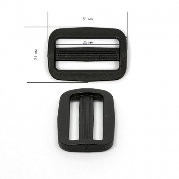 Пряжка двухщелевая арт.8826 25мм черный уп.2000шт Пряжка двухщелевая арт.8826 25мм черный уп.2000шт