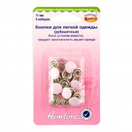 9023_Кнопки для легкой одежды (рубашечные) с цветной шляпкой