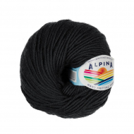 Пряжа ALPINA MARGO (100% мериносовая шерсть) 10х50г/75м цв.02 черный
