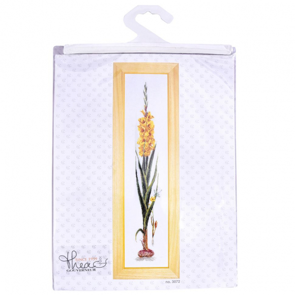 63011_Набор для вышивания "Жёлтый гладиолус", канва лён 36 ct