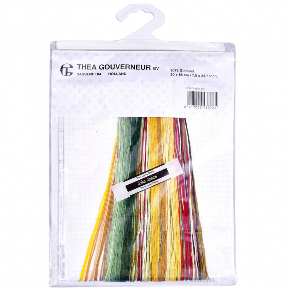 63011_Набор для вышивания "Жёлтый гладиолус", канва лён 36 ct