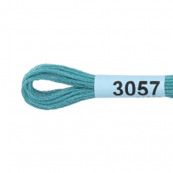 Нитки для вышивания Gamma мулине (0820-3070) 100% хлопок 24 x 8 м цв.3057 т.бирюза