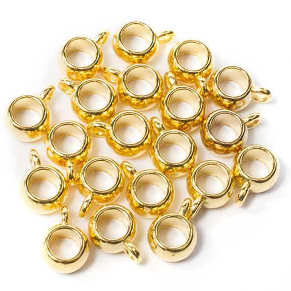 Бейл рондель арт.МБ.УТ29223 цв.золото 8х5 мм 20шт