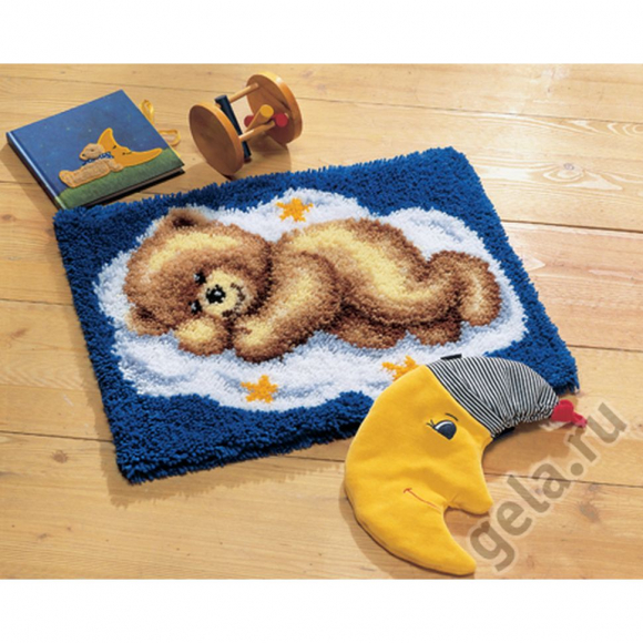 Набор для вышивания VERVACO арт.PN-0014291 Коврик Спящий мишка 50х40 см