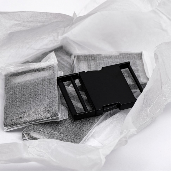 Пряжка-фастекс металл 38мм TBY-7783 62x42мм цв. мат.черный уп.6шт