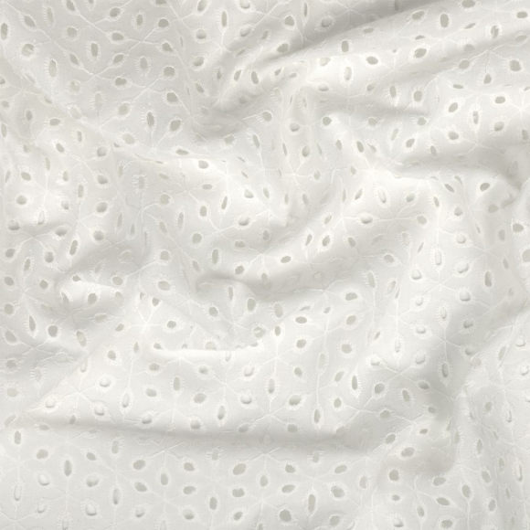 Ткань шитье TBY-8058-01 100г/м2 100% хлопок шир.150см цв.белый уп.3м