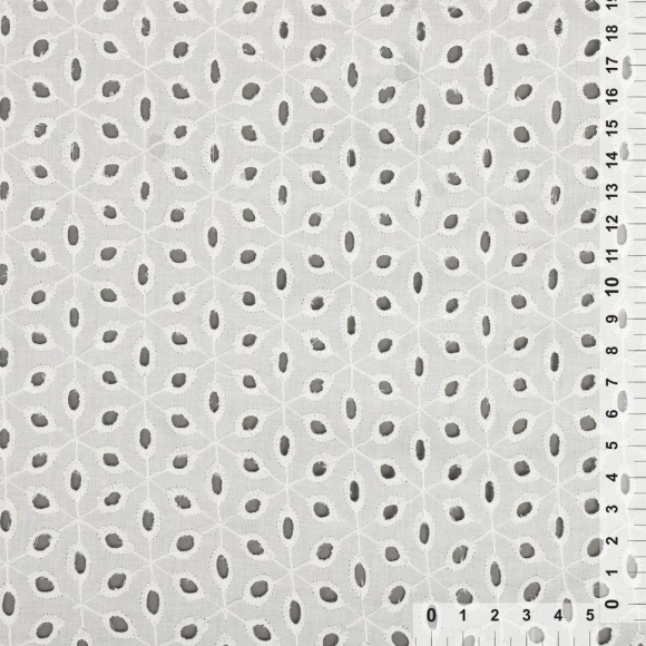 Ткань шитье TBY-8058-01 100г/м2 100% хлопок шир.150см цв.белый уп.3м