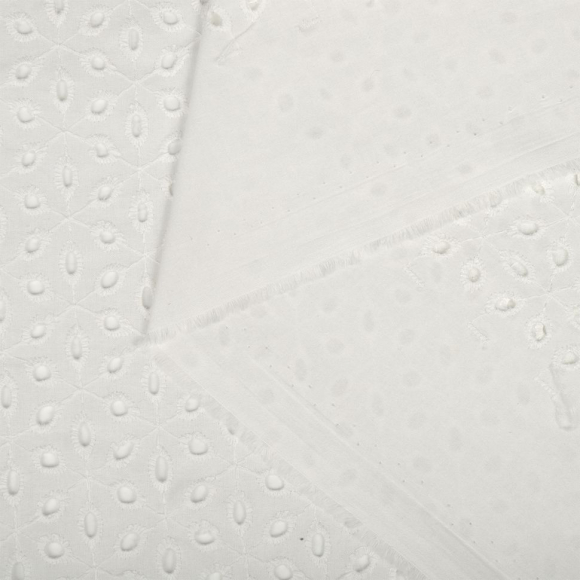 Ткань шитье TBY-8058-01 100г/м2 100% хлопок шир.150см цв.белый уп.3м