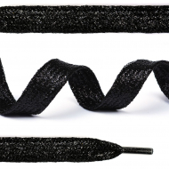 Шнурки TBY плоские 10мм арт.SLFM022 металлик длина 130 см уп.10шт