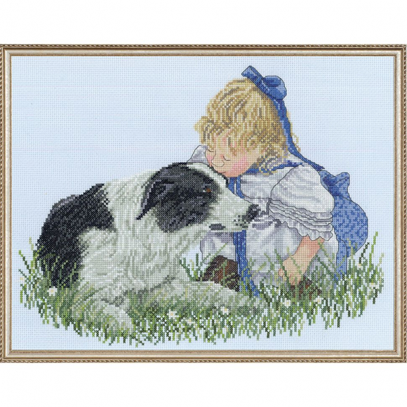 Набор для вышивания JANLYNN арт.008-0204 Поцелуй 35,5х28 см