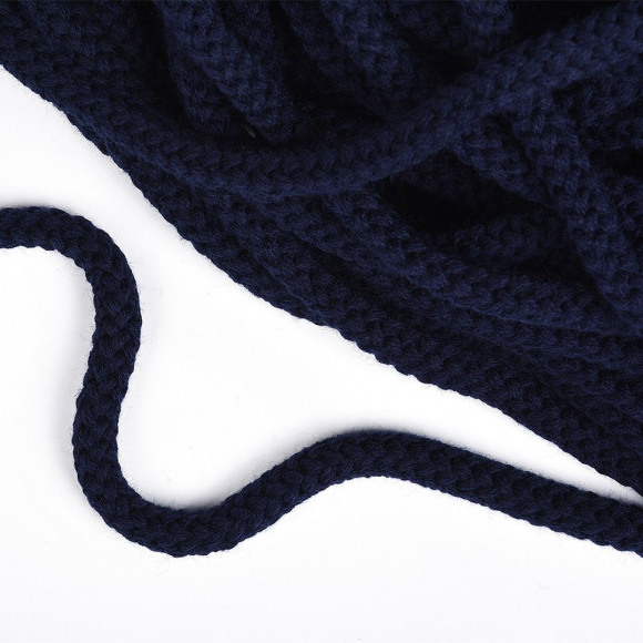 Шнур круглый полиэфир 09мм арт.1с-90, цв.синий уп.100м