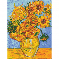 Рисунок на канве КОНЁК арт. 7807 Подсолнухи (Ван Гог) 29х39 см