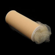 Фатин средней жесткости в шпульках,100% нейлон, арт.TBY.C шир.150мм цв.43 персиковый уп.22.86м Фатин средней жесткости в шпульках,100% нейлон, арт.TBY.C шир.150мм цв.43 персиковый уп.22.86м