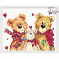 Набор для вышивания ЧУДЕСНАЯ ИГЛА арт.17-06 (Д-085) Три медведя 18х16см