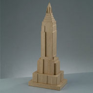 66320_Заготовка из папье-маше "Эмпайр Стейт Билдинг", бумага, 17 x 12 x 42,5 см