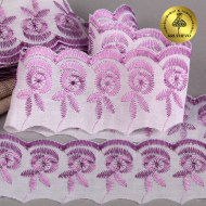 Кружево шитье арт.ТСВ-20S4 (2193) шир.5см цв.164 бл.сиреневый 100% п/э, уп.13,71м