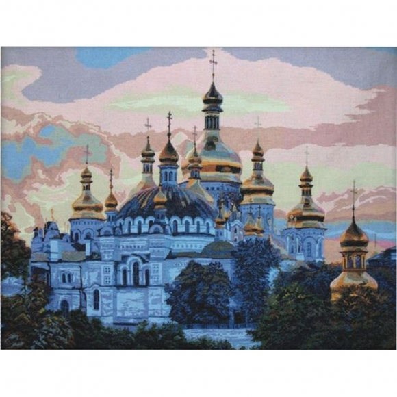 Набор для вышивания мулине НИТЕКС арт.0034 Киевская Лавра 100х75 см