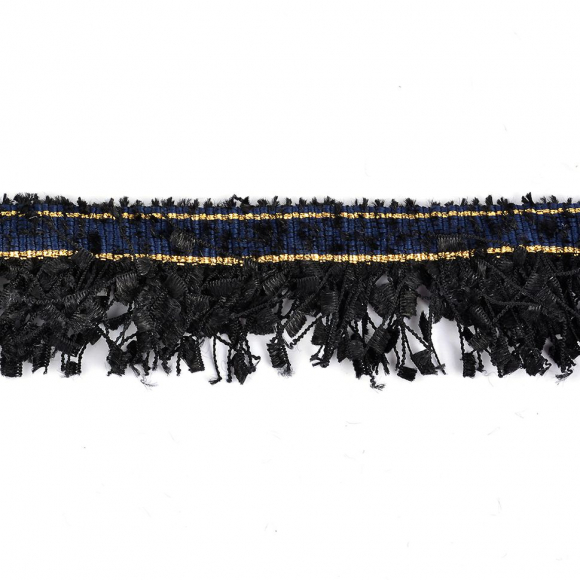 Тесьма в стиле Шанель с бахромой арт.TBY-SH01 шир.35мм цв.9S уп.13,71м